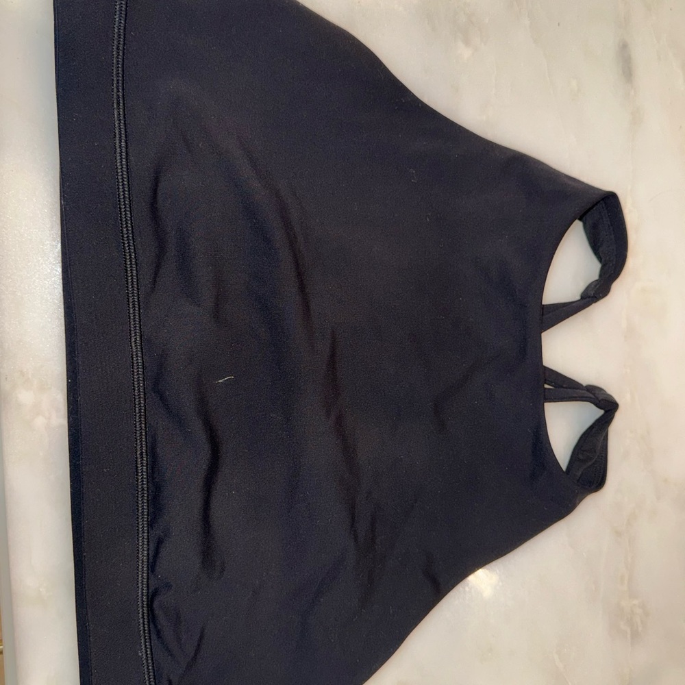lululemon athletica Black High-Neck Sports Bra